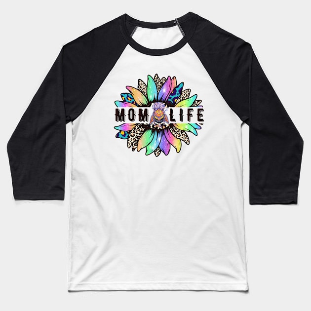 MOM LIFE RETRO Baseball T-Shirt by Myartstor 